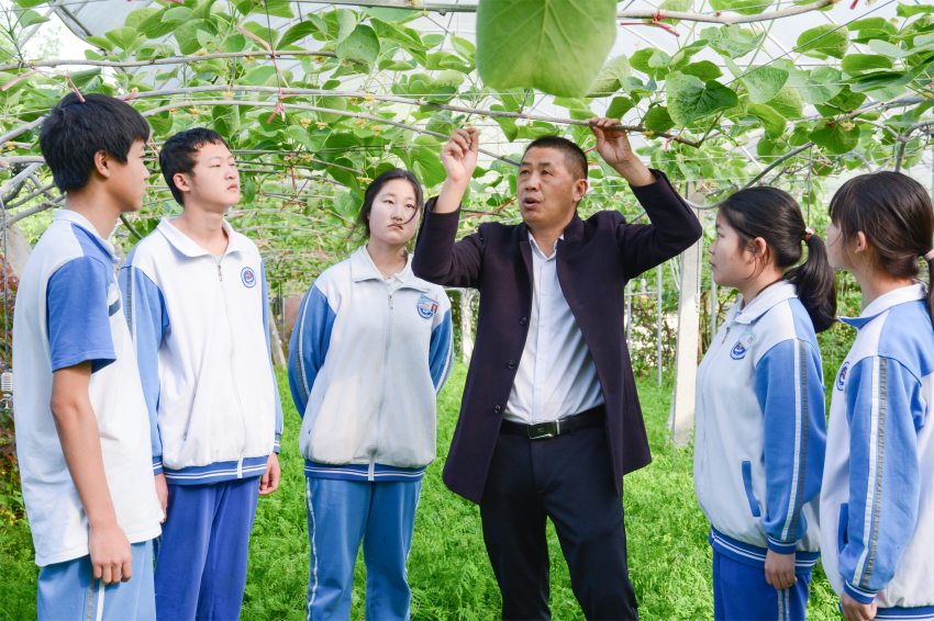 蒼溪縣職業(yè)高級中學(xué)組織獼猴桃實(shí)踐活動。蒼溪縣職業(yè)高級中學(xué)供圖