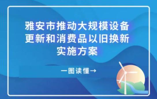 雅安市推動大規(guī)模設(shè)備更新和消費品以舊換新實施方案